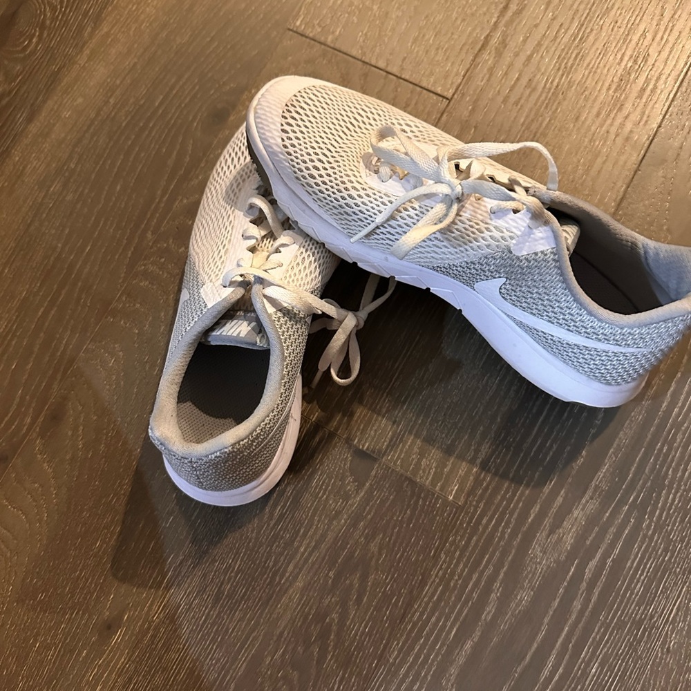 Night Way Collections White and Gray Sneakers